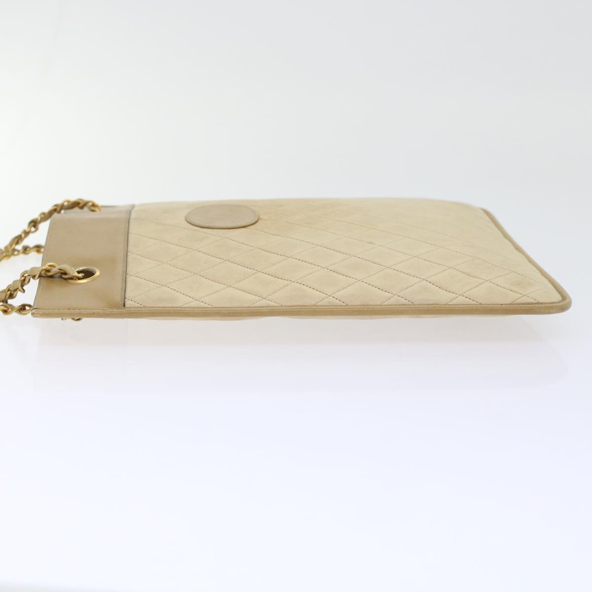 Luxury Chanel Chain Shoulder Bag Lamb Skin Beige CC  bs6968