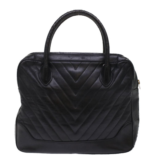 Luxury Chanel V Stitch Hand Bag Leather Black CC  bs7027