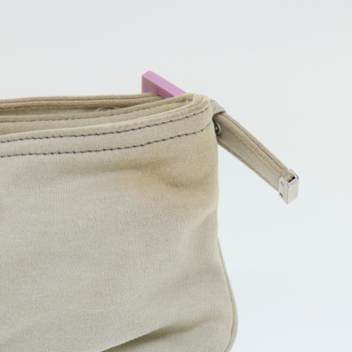 Luxury FendiMamma Baguette Shoulder Bag cotton Beige Pinkbs7965