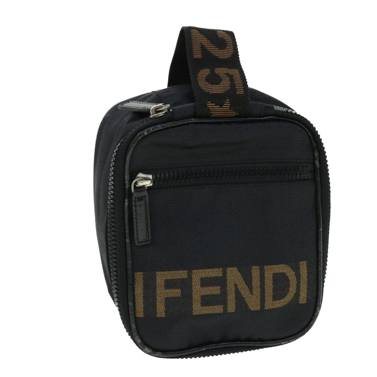 Luxury FendiPouch Canvas Blackbs8044