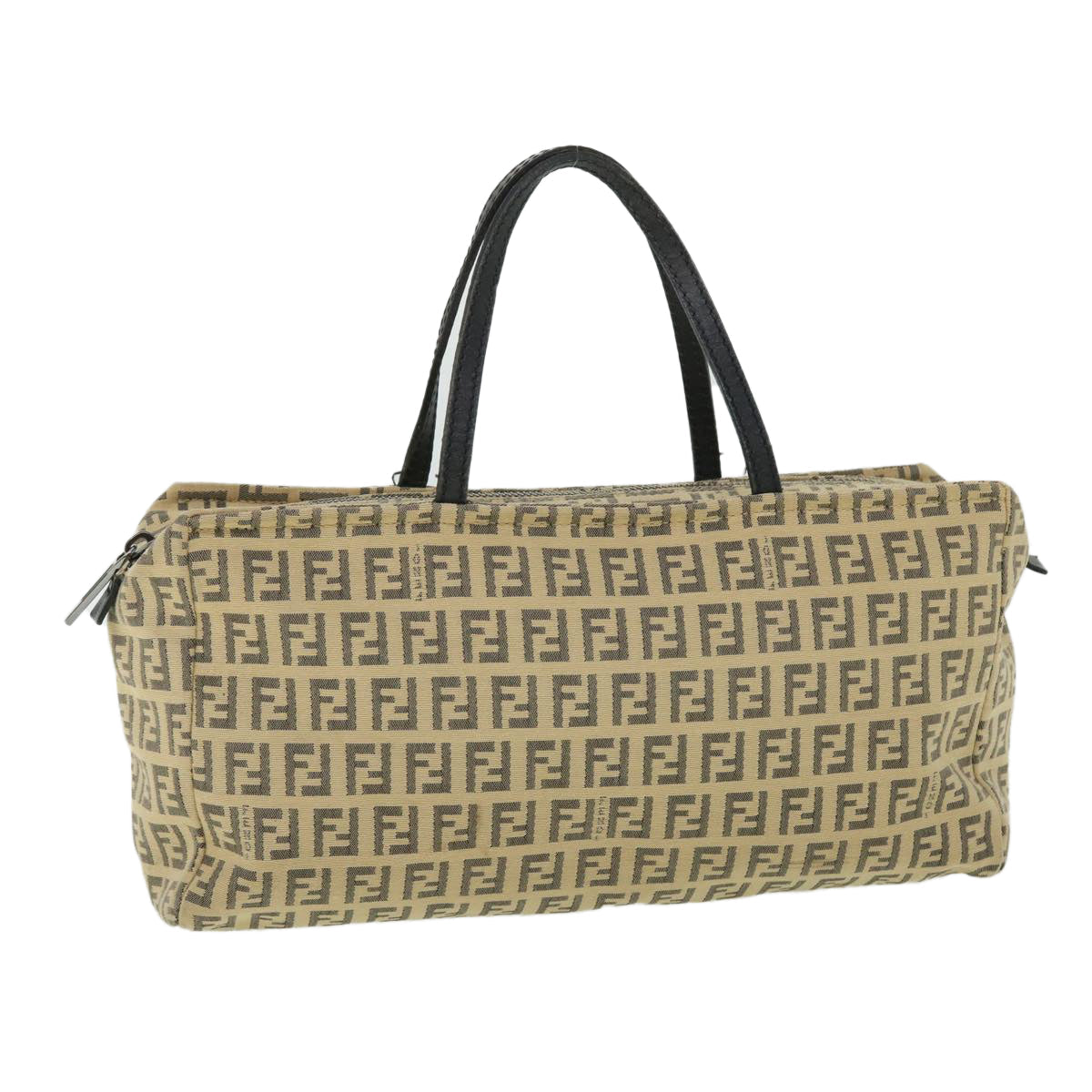 Luxury FendiZucchino Canvas Hand Bag Beigebs8088