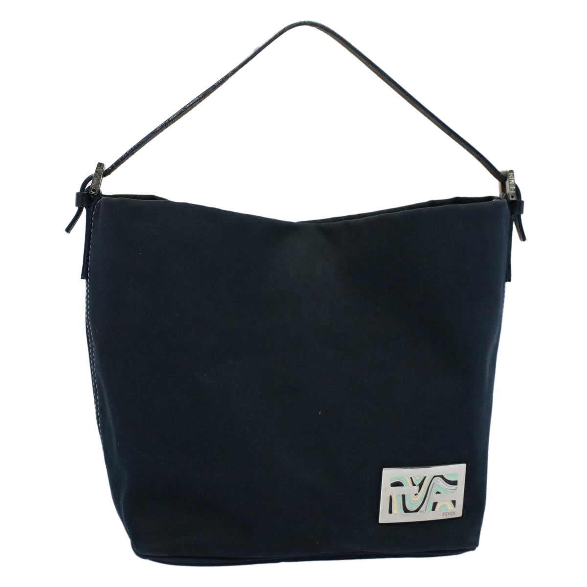 Luxury FendiShoulder Bag Canvas Navybs8339