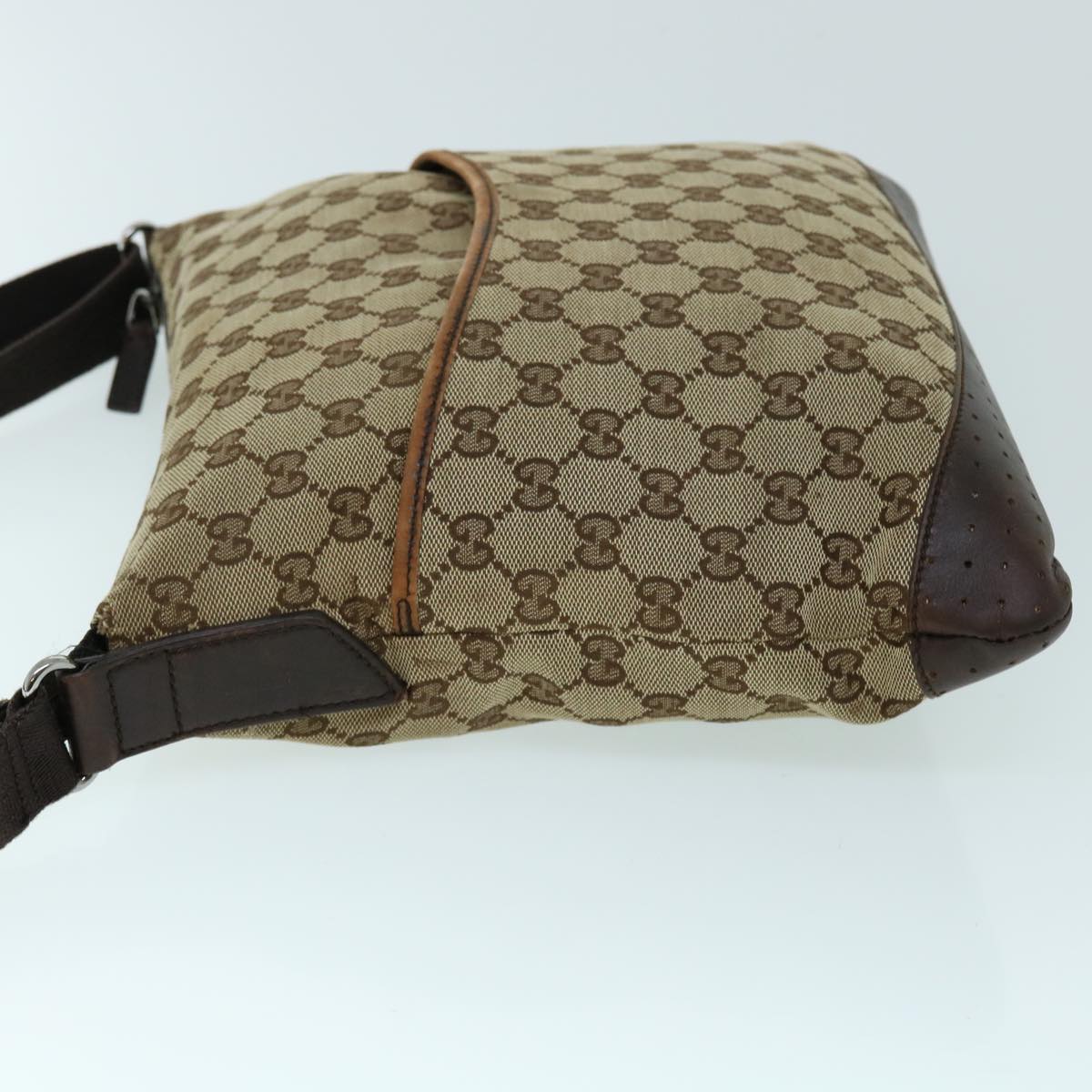 Luxury Gucci GG Canvas Shoulder Bag Beige Brown 145872 123  bs8422