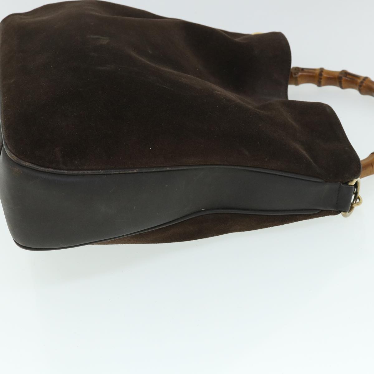 Luxury Gucci Bamboo Shoulder Bag Leather 2way Brown 001 3444 1577  bs8481