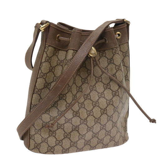 Luxury Gucci GG Canvas Shoulder Bag PVC Leather Beige 001 115 6179 4023  bs8584