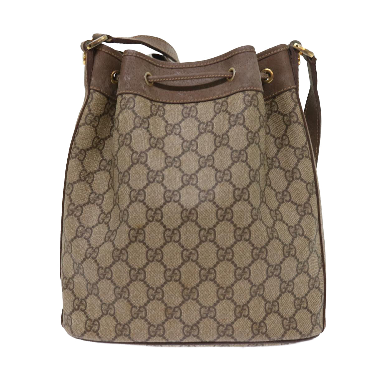 Luxury Gucci GG Canvas Shoulder Bag PVC Leather Beige 001 115 6179 4023  bs8584
