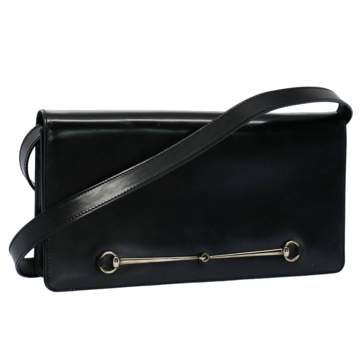 Luxury Gucci Shoulder Bag Leather Black 007 1013 0272  bs8632