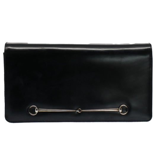 Luxury Gucci Shoulder Bag Leather Black 007 1013 0272  bs8632