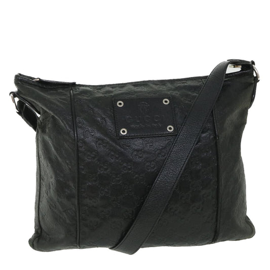 Luxury Gucci GG Canvas Guccissima Shoulder Bag Black 190279  bs8641
