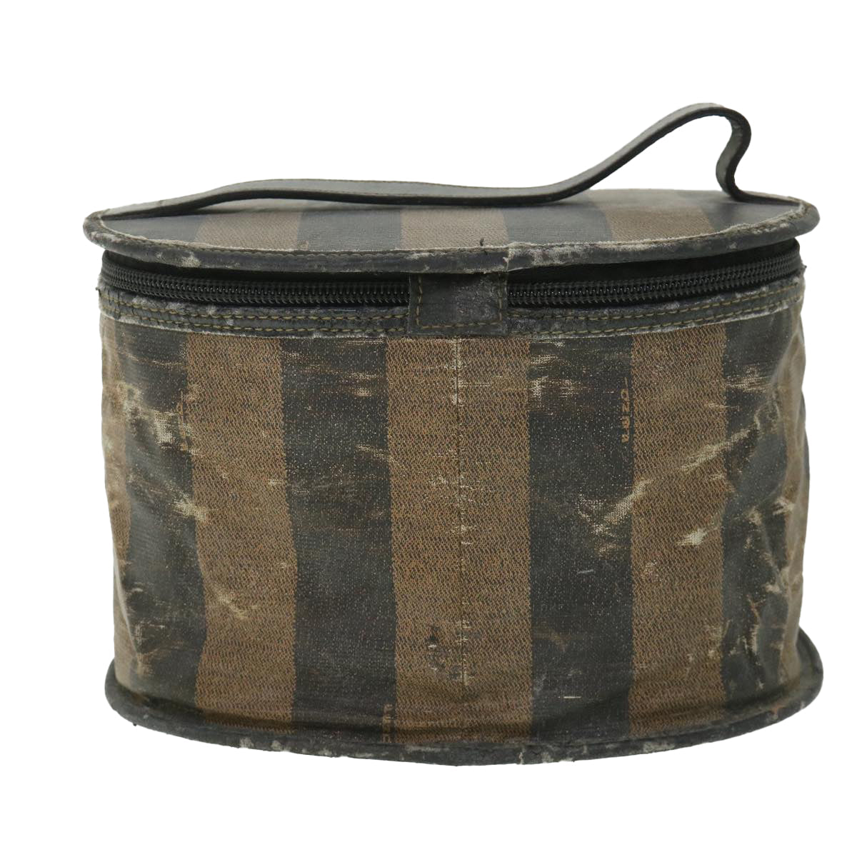 Luxury FendiPecan Canvas Vanity Cosmetic Pouch Black Brownbs8733