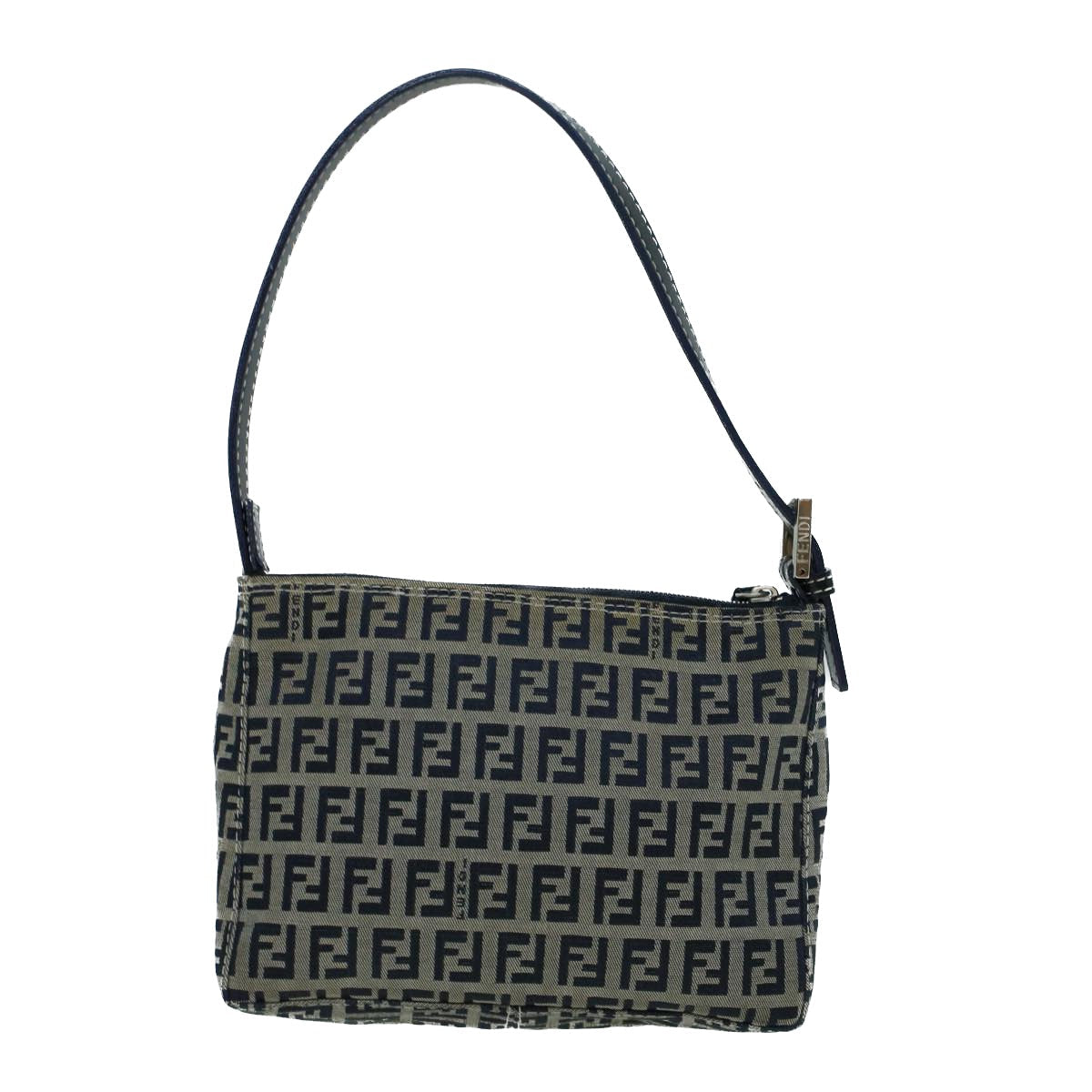 Luxury FendiZucchino Canvas Shoulder Bag Navybs9131