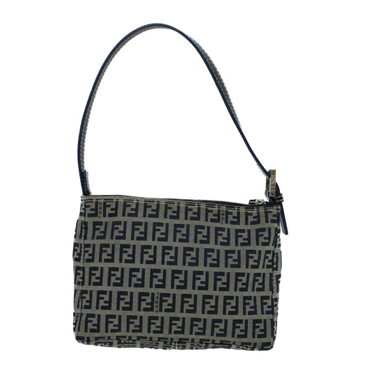 Luxury FendiZucchino Canvas Shoulder Bag Navybs9131