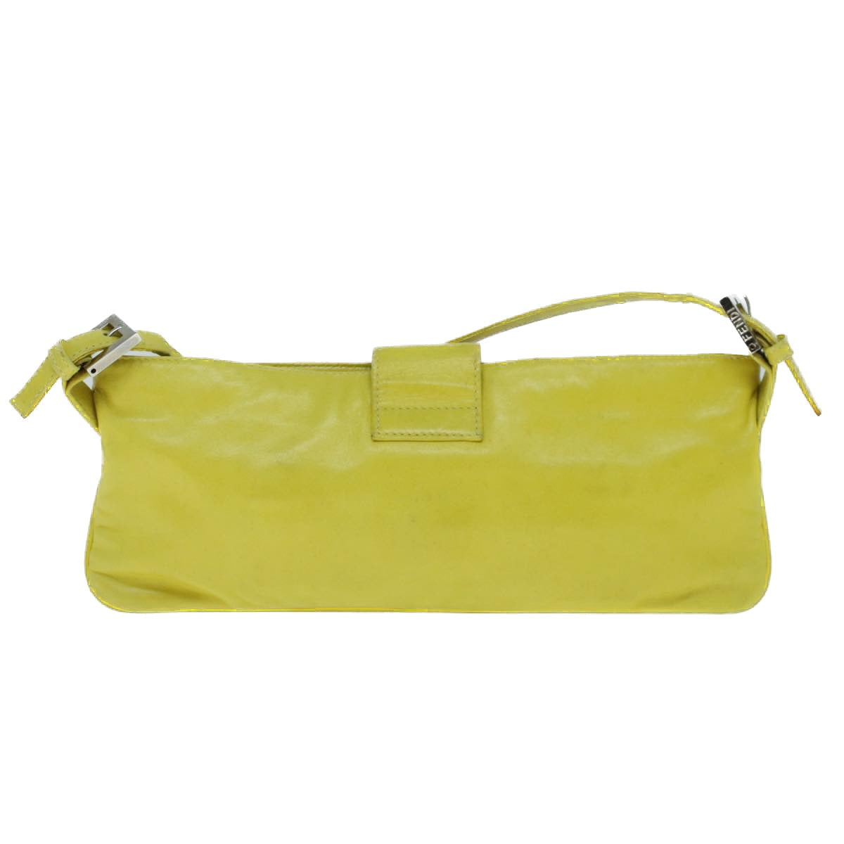 Luxury FendiMamma Baguette Shoulder Bag Leather Yellow 2354 26685 008bs9132