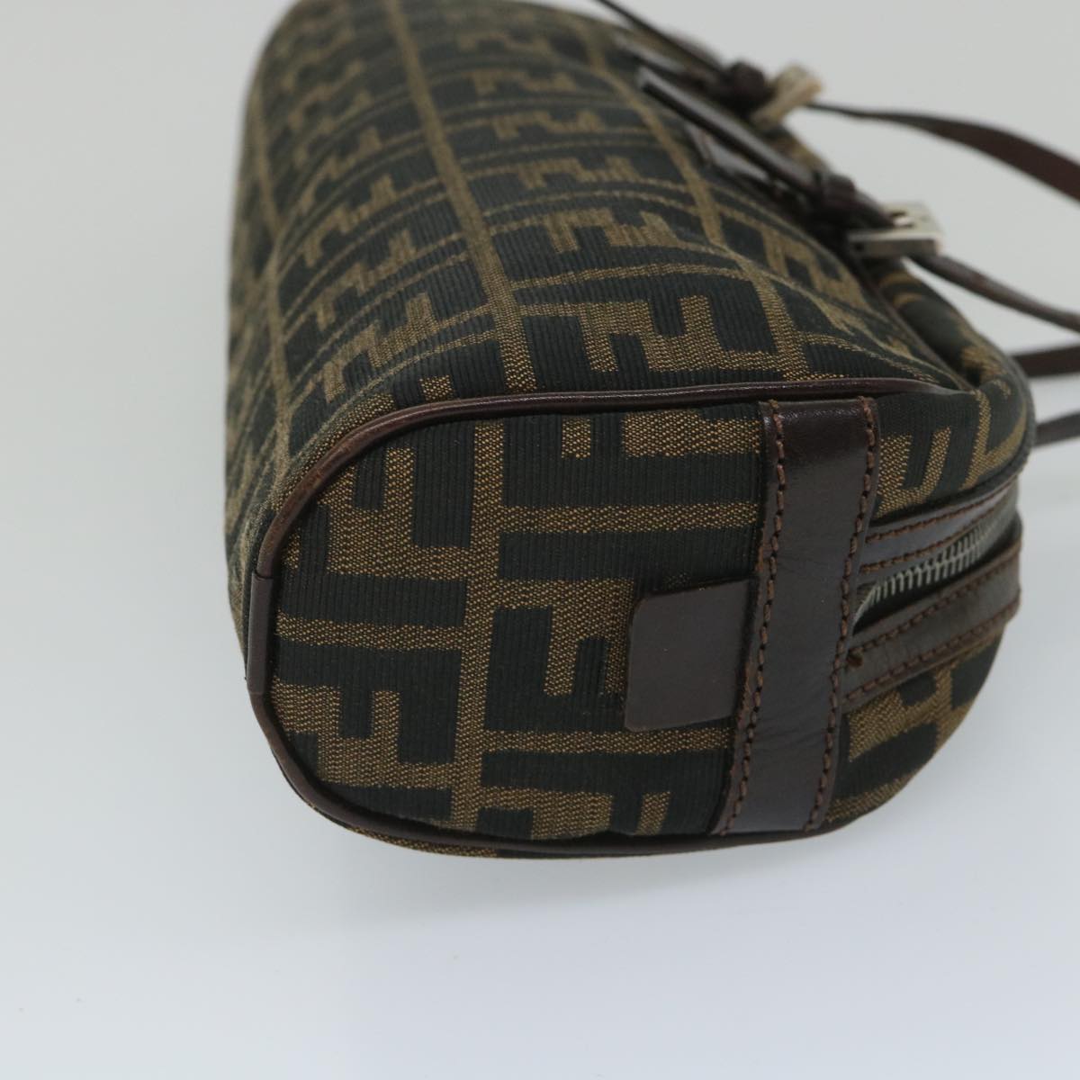Luxury FendiZucca Canvas Shoulder Bag Brown 71 16560 0 012bs9134