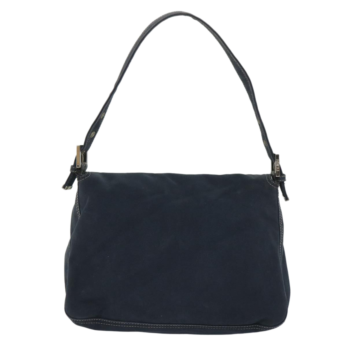 Luxury FendiMamma Baguette Shoulder Bag Canvas Navybs9180