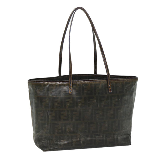 Luxury FendiZucca Canvas Tote Bag Brownbs9220