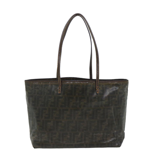 Luxury FendiZucca Canvas Tote Bag Brownbs9220