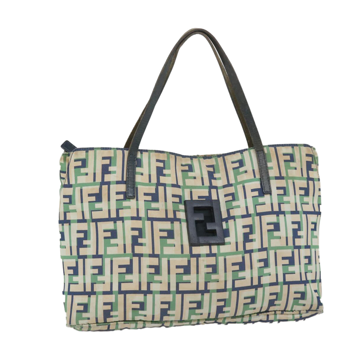 Luxury FendiZucca Canvas Tote Bag Greenbs9259