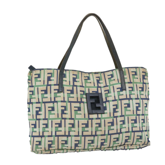 Luxury FendiZucca Canvas Tote Bag Greenbs9259