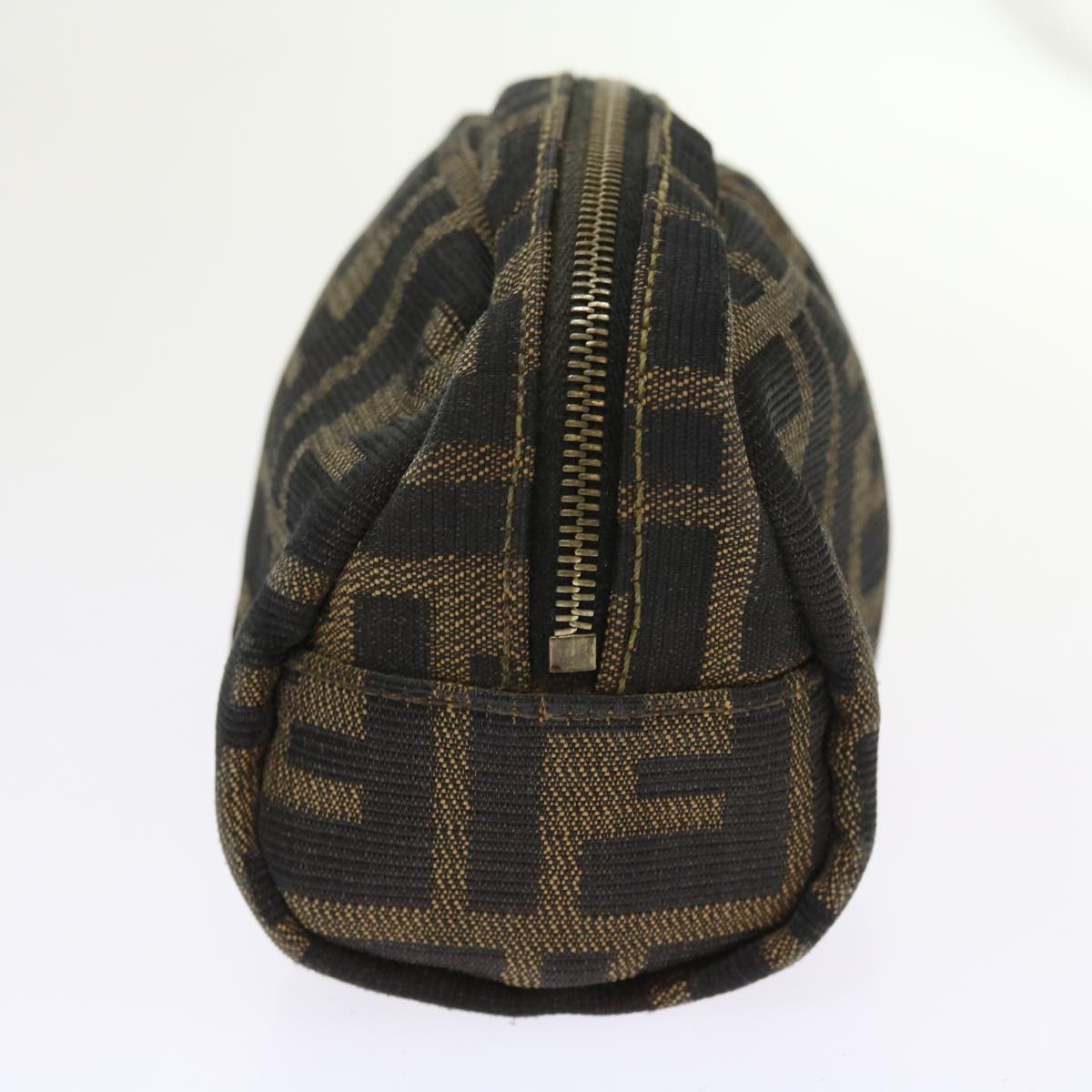 Luxury FendiZucca Canvas Pouch Black Brownbs9279