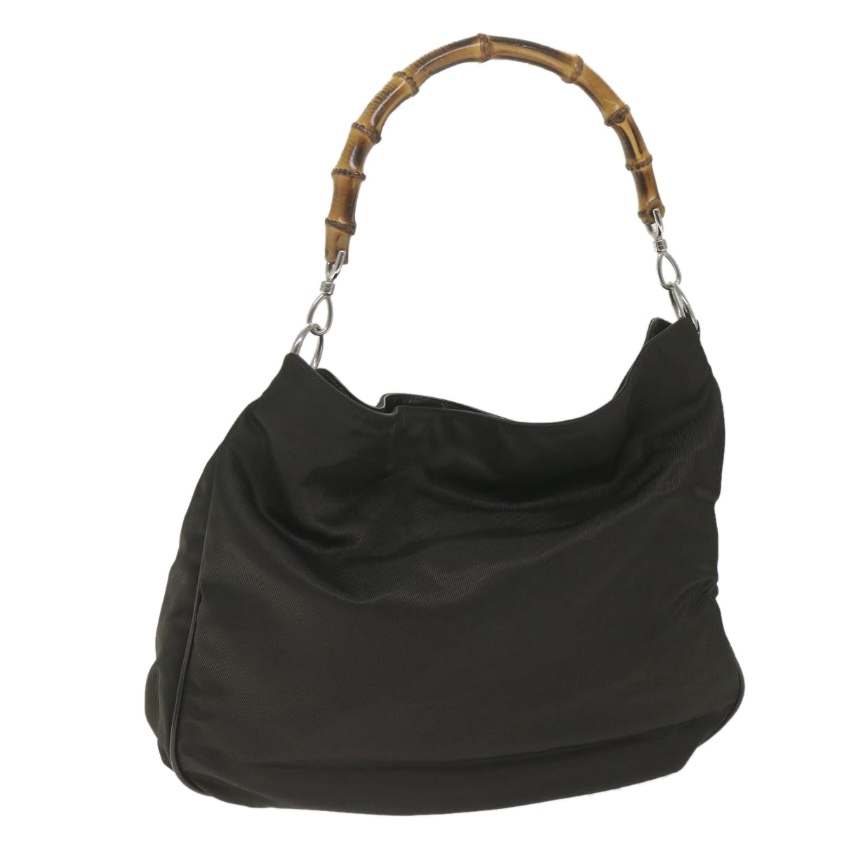 GUCCI Bamboo Shoulder Bag Canvas Brown 001 2852 1577 5  bs9445