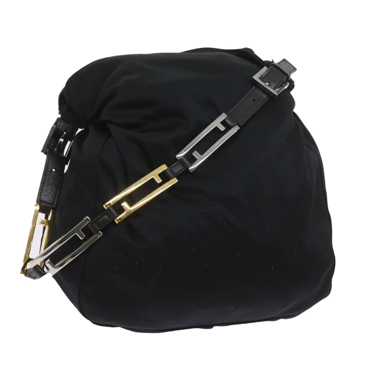Luxury FendiShoulder Bag Nylon Blackbs9744