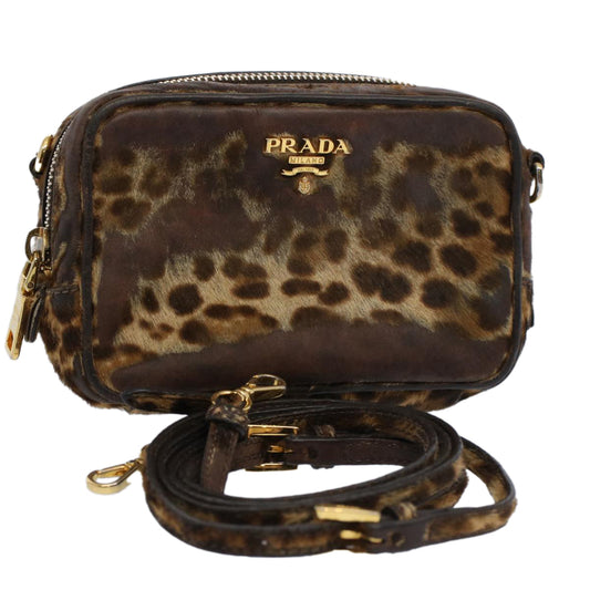 Luxury FendiShoulder Pouch Harako leather Brownbs9762