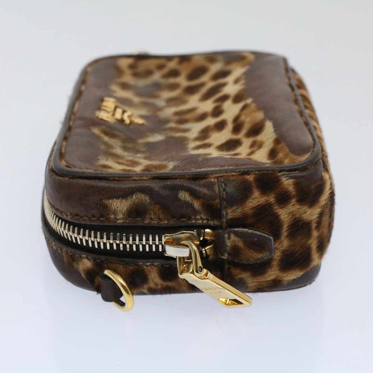 Luxury FendiShoulder Pouch Harako leather Brownbs9762