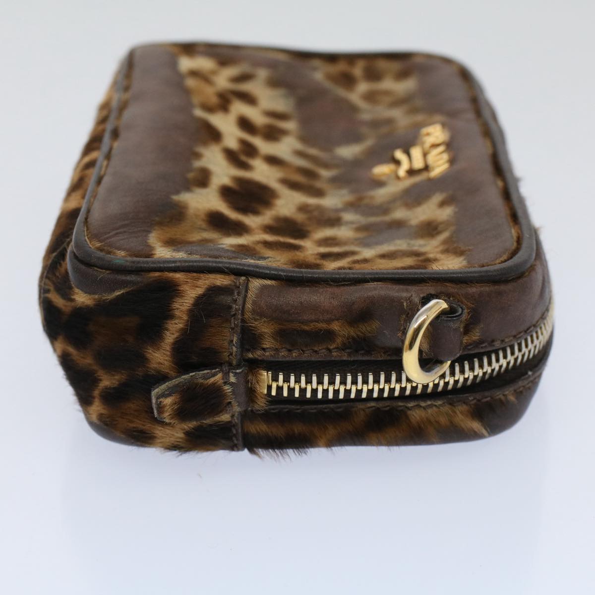Luxury FendiShoulder Pouch Harako leather Brownbs9762