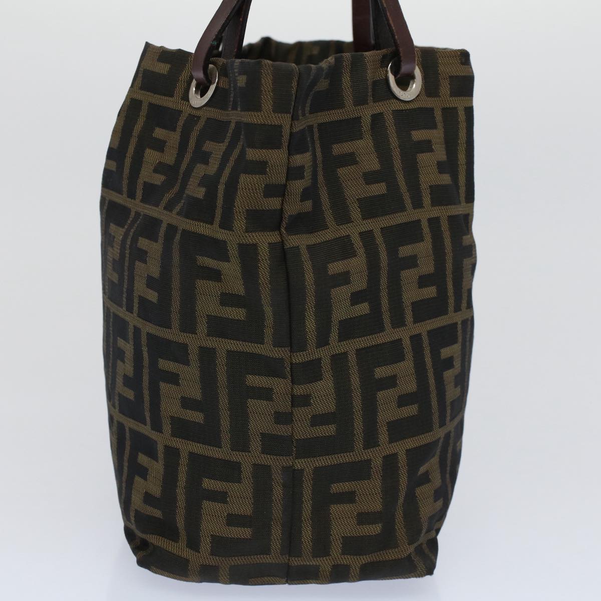 Luxury FendiZucca Canvas Tote Bag Black Brownbs9796
