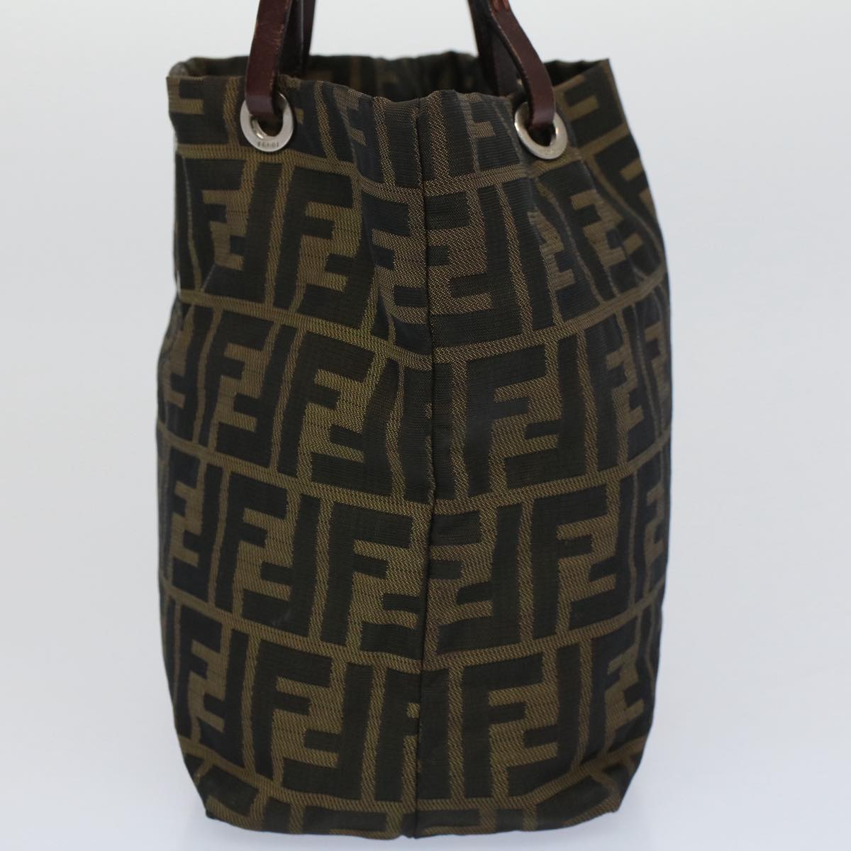 Luxury FendiZucca Canvas Tote Bag Black Brownbs9796