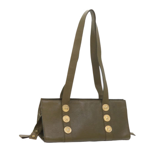 Luxury FendiShoulder Bag Leather Khakibs9818