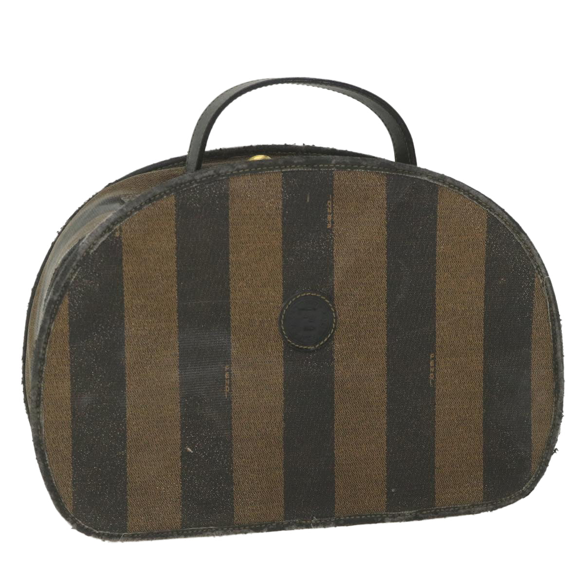 Luxury FendiPecan Canvas Hand Bag Black Brown 2241 30939 078bs9842