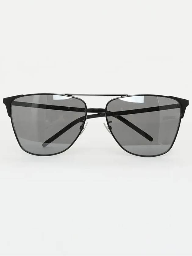 Luxury Saint Laurent Eyewear Aviator Metal Sunglasses Black