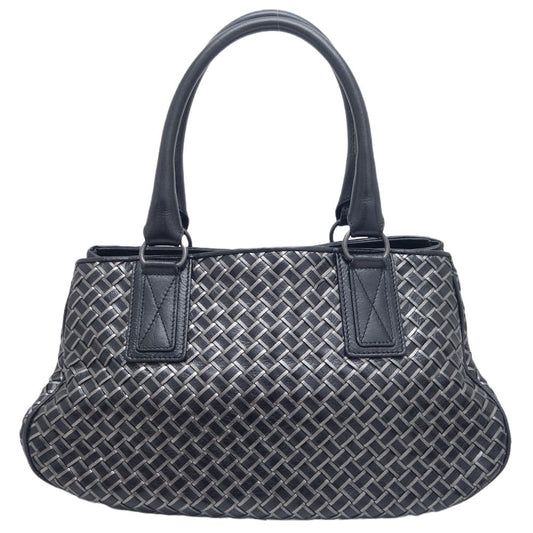 Luxury Bottega Veneta Intrecciato Leather Handbag Black