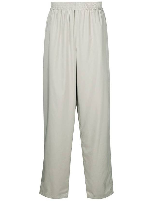 Luxury Balenciaga Wide Leg Track Pants Beige