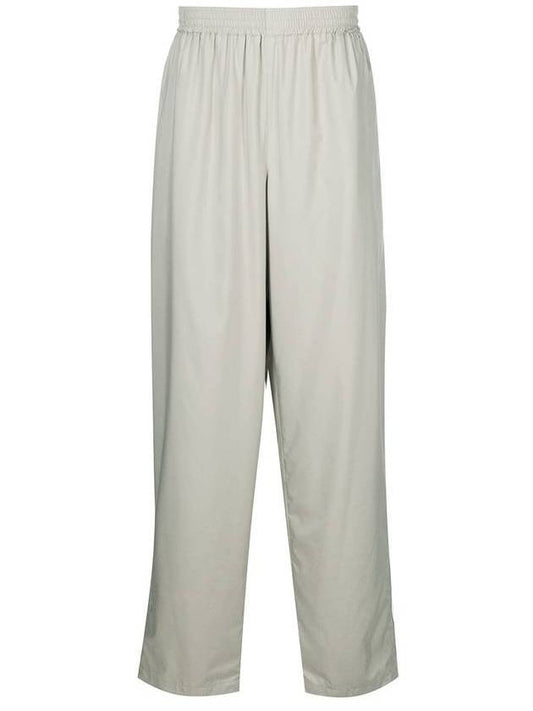 Luxury Balenciaga Wide Leg Track Pants Beige
