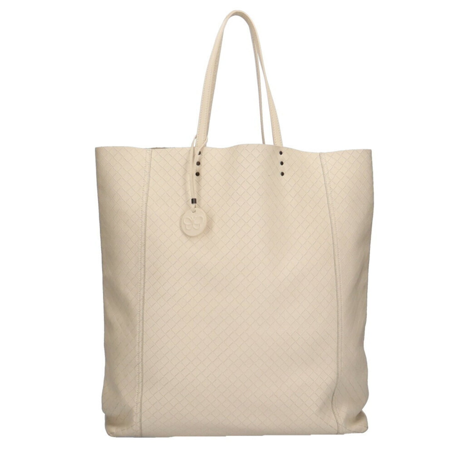Luxury Bottega Veneta Intrecciomirage ivory  Leather Tote Bag ()
