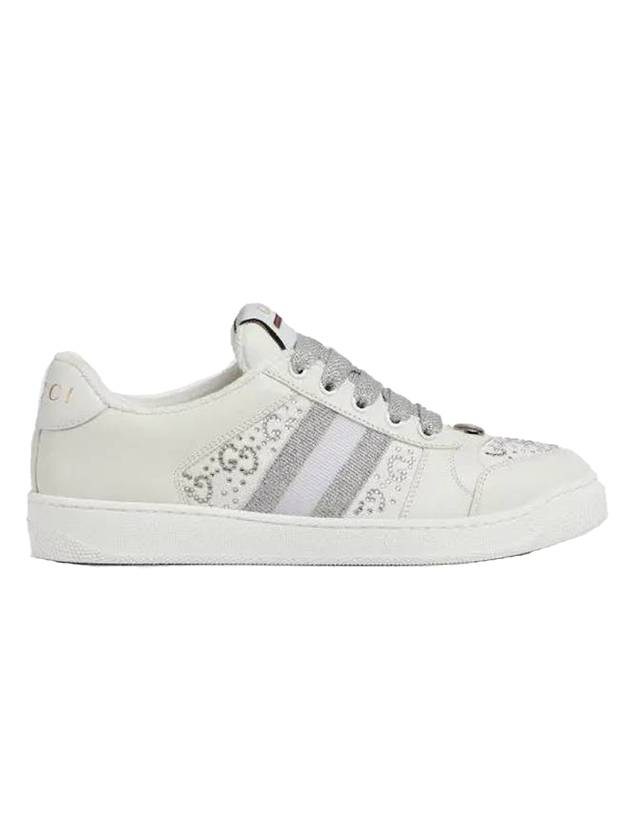 Luxury Gucci Trending 2025 Screener Leather Low Top Sneakers Light Grey