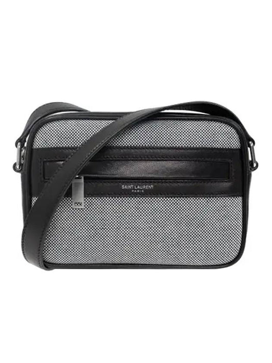 Luxury Saint Laurent Camp Camera Cross Bag Black