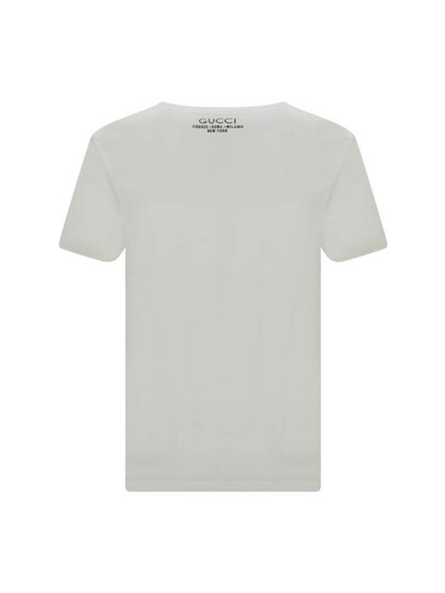 Luxury Gucci Trending 2025 Monogram Logo Cotton Short-Sleeve T-Shirt White