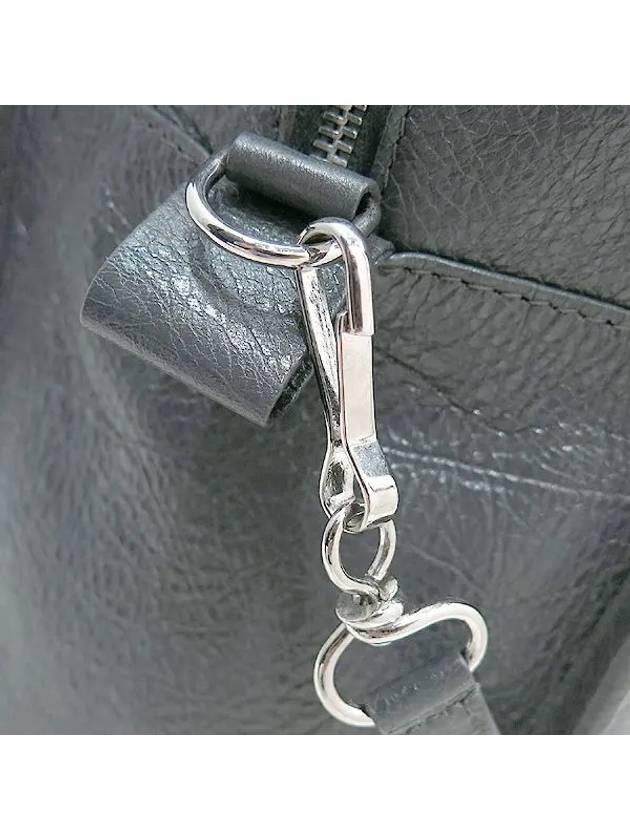 Luxury Balenciaga 513990 Gray color leather small bazaar shopper tote bag shoulder strap