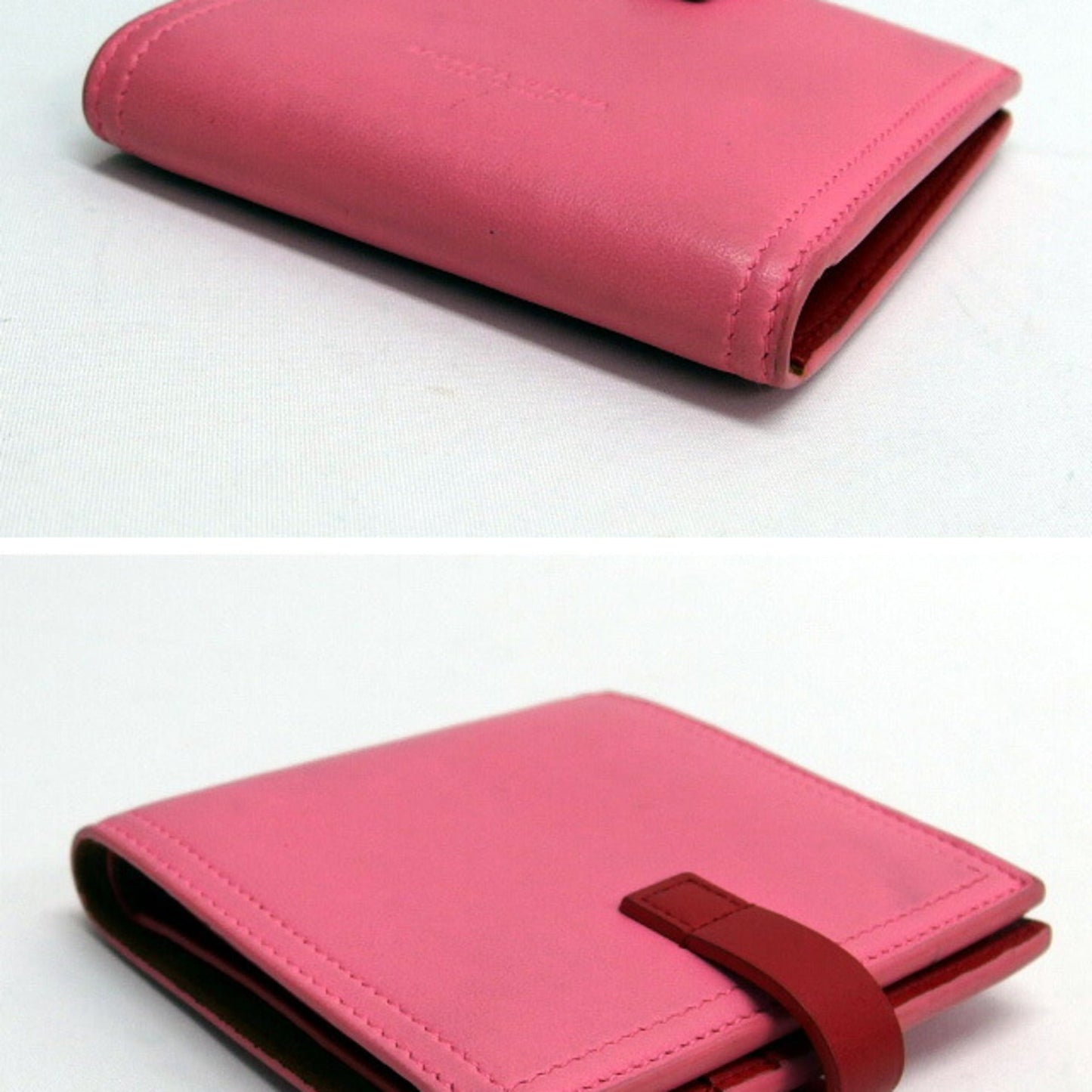 Luxury Bottega Veneta pink  Color Leather Wallet (Bi-Fold) ()