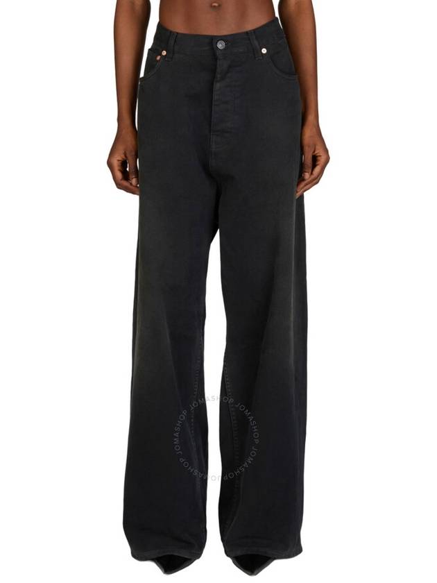 Luxury Balenciaga Denim Straight Pants 767977TNW111672 SUNBLEACHED BLACK