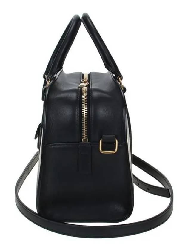Luxury Saint Laurent Rock Baby Leather Duffel Bag Black