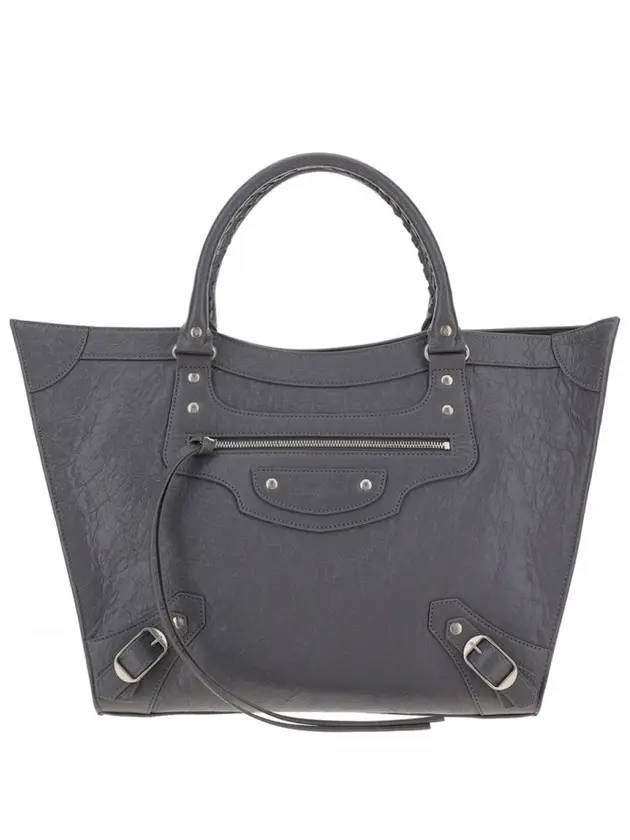 Luxury Balenciaga Neo Classic Tote Bag Grey