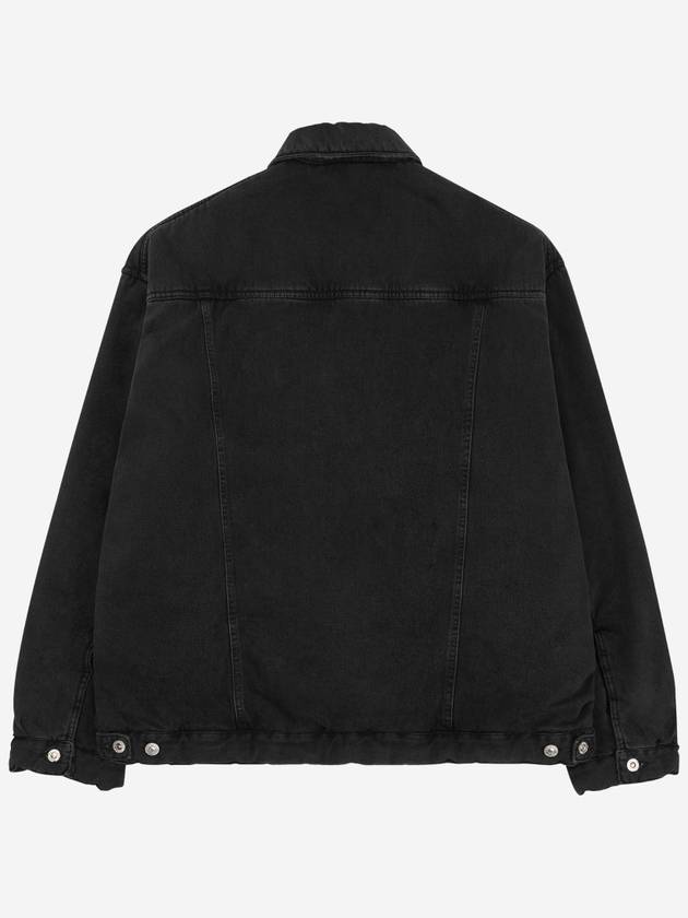 Luxury Balenciaga Padded Japanese Denim Jacket Black
