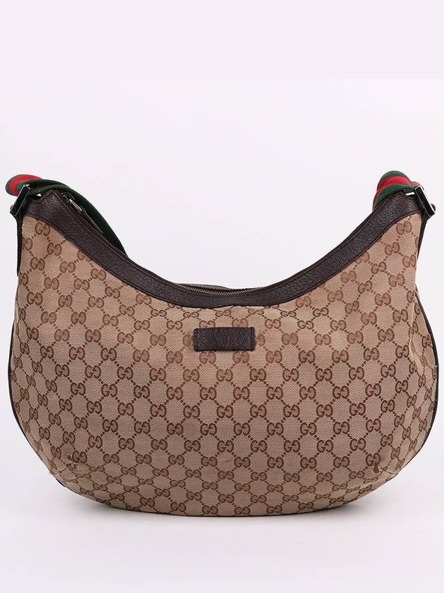 Luxury Gucci Trending 2025 GG fabric three stripe large hobo shoulder bag 189752