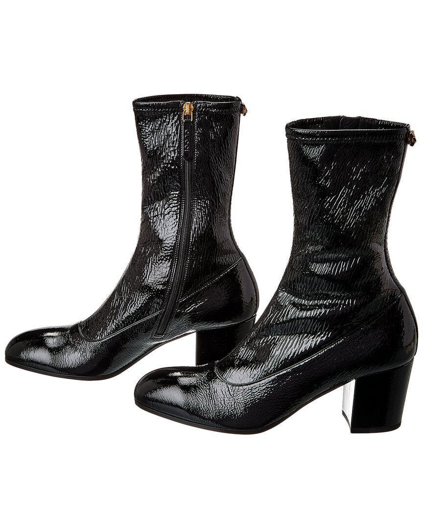 Luxury Gucci Trending 2025 Patent Boot ( )