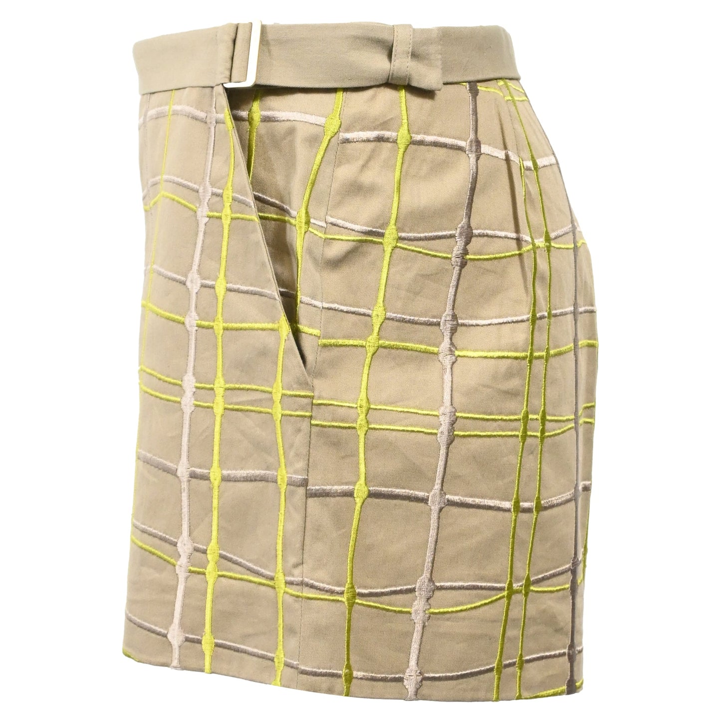 Luxury Bottega Veneta Embroidered Short in Brown Cotton